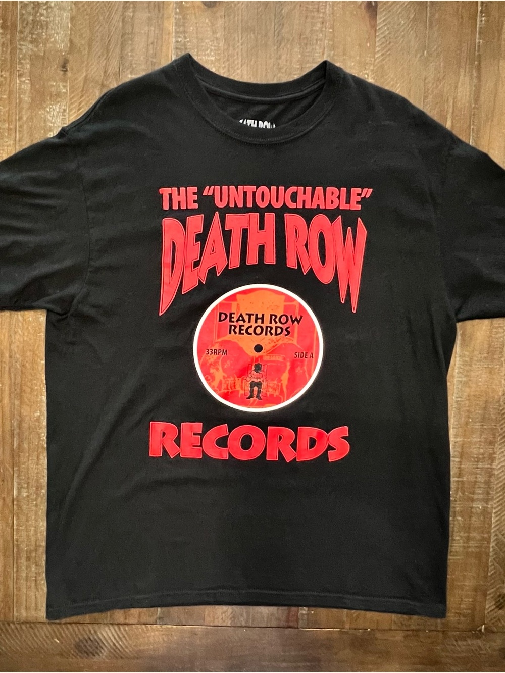 Death Row Records "The Untouchable" Black T-Shirt Size L